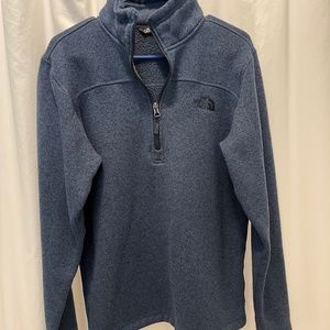 North face 1/4 zip fleece sweater sweatshirt Navy